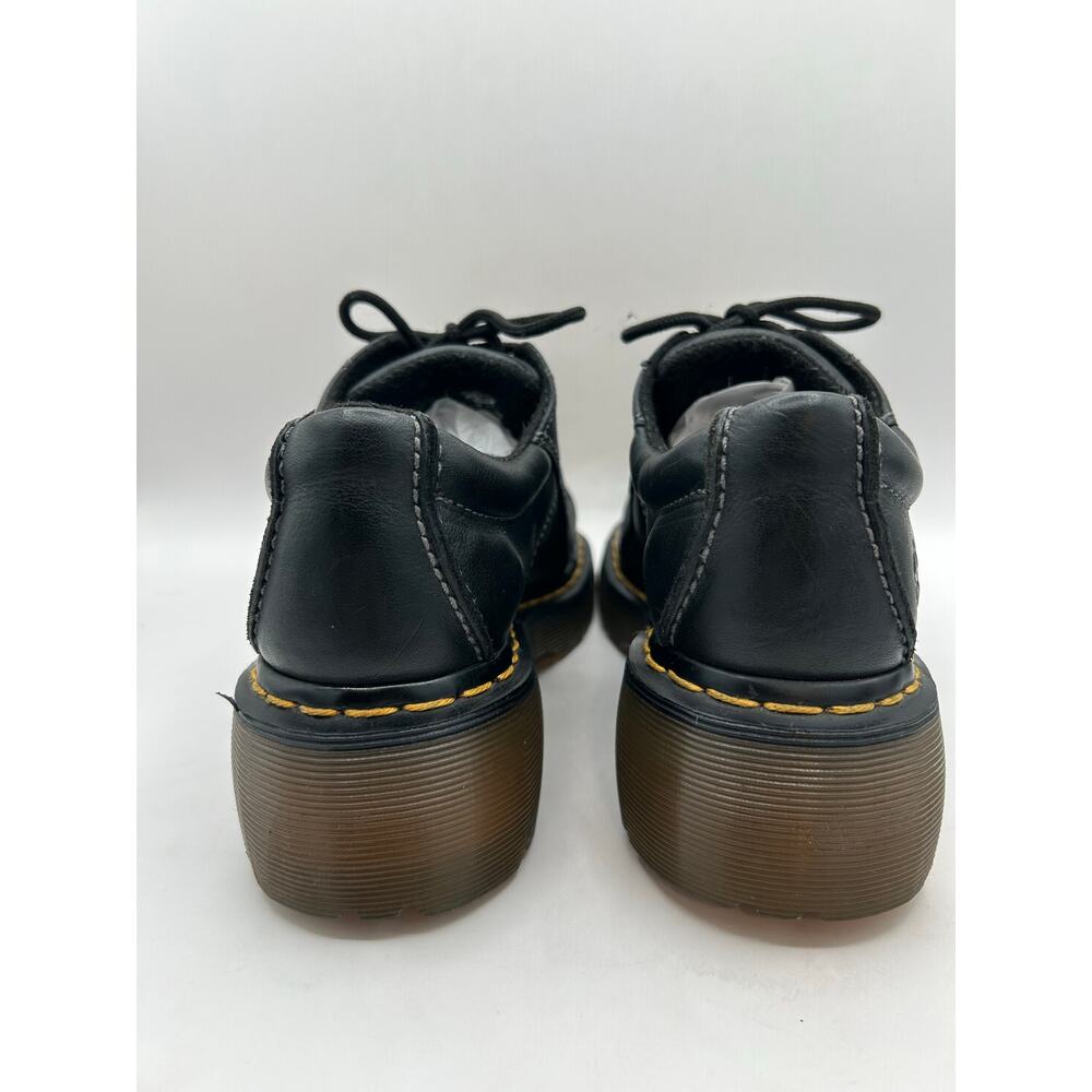 RARE DAISY Dr. Martens  Chunky Platform Black Leather 12283 Oxford Boot WMS Sz 7 - Picture 4 of 12